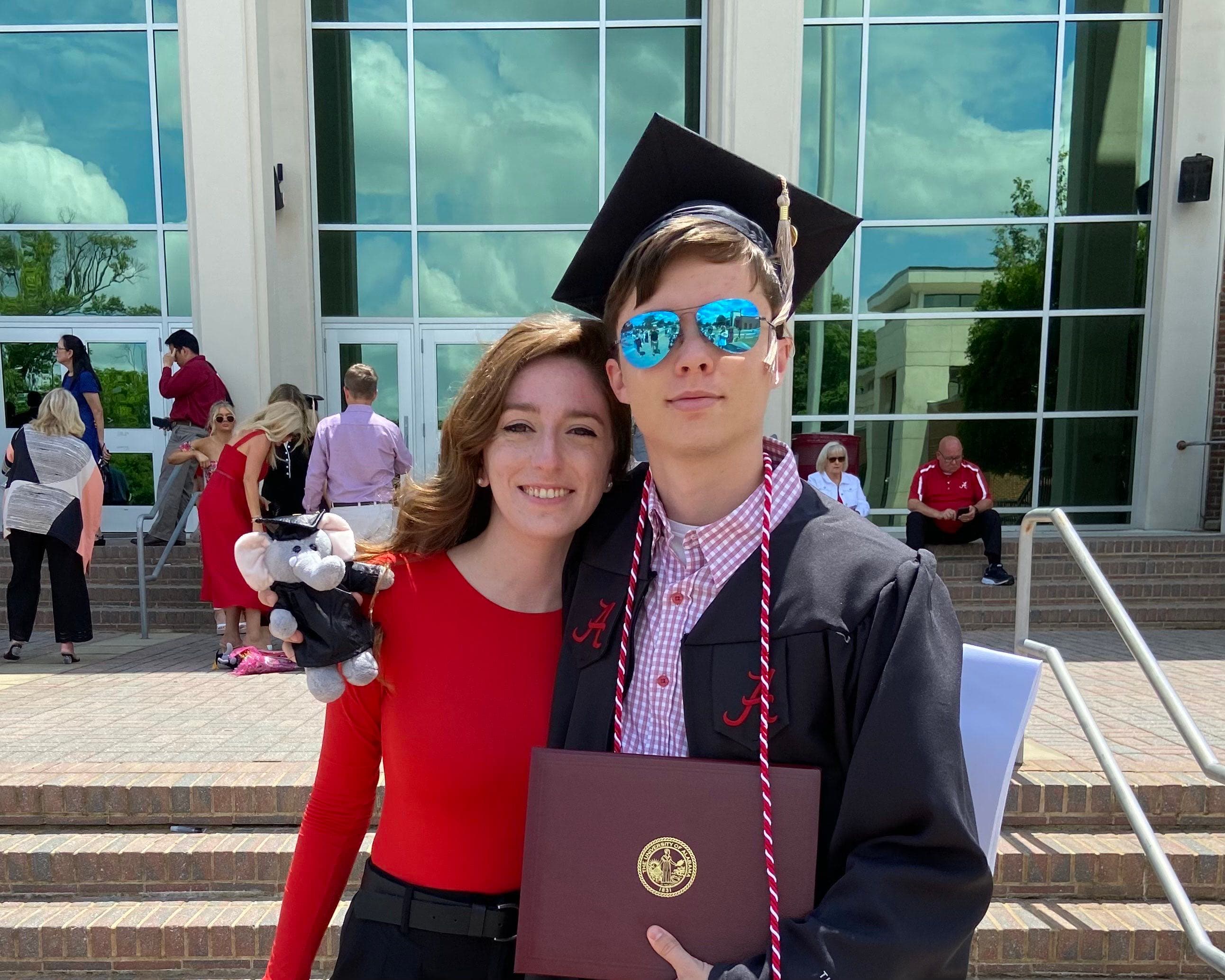 Max and Alex at Max's college graduation.